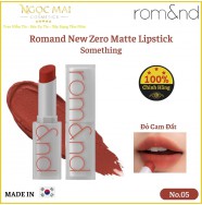 Son Thỏi Romand New Zero Matte Lipstick No.05 - Evening - Đỏ Cam Đất (3g) Hàn Quốc Chính Hãng
